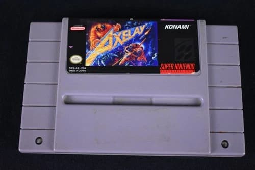 Axelay (Super Nintendo SNES, 1992). Authentic Game Only. Tested works