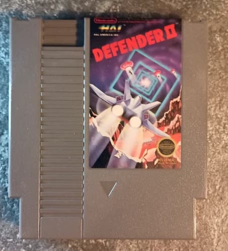 Defender II (Nintendo NES, 1988) One Owner- Authentic, Tested, Works Great!