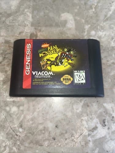 AAAHH Real Monsters (Sega Genesis, 1995) Authentic Cartridge Only