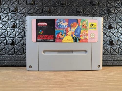 Disney's Beauty and the Beast (Super Nintendo SNES) Authentic - Excellent Condition