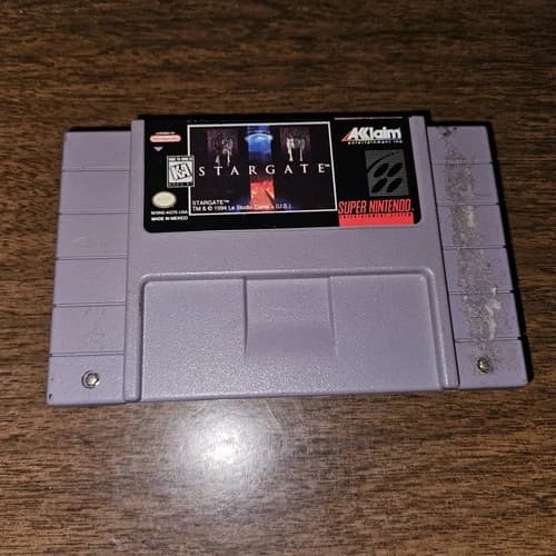 Stargate Super Nintendo SNES Cartridge Authentic