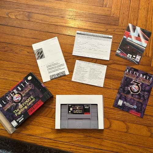 Ultimate Mortal Kombat 3 SNES Super Nintendo CIB Complete Midway Williams Game