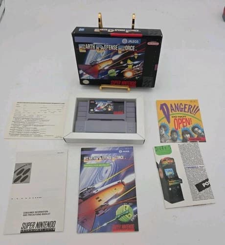 Super Earth Defense Force (SNES, 1992) Great condition CIB