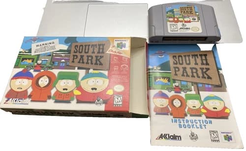 N64 Acclaim South Park Manual Box Game Very Good Nintendo 64 1998 G2U