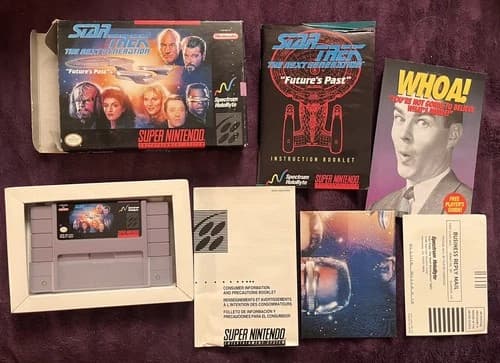Star Trek TNG The Next Generation (SNES Super NES Nintendo) Complete CIB
