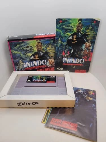 Inindo: The Way of the Ninja Super Nintendo SNES Authentic Tested CIB