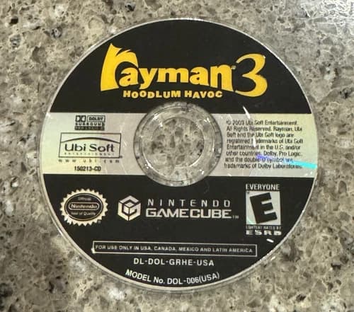 Rayman 3: Hoodlum Havoc (Nintendo GameCube, 2003) - Disc Only