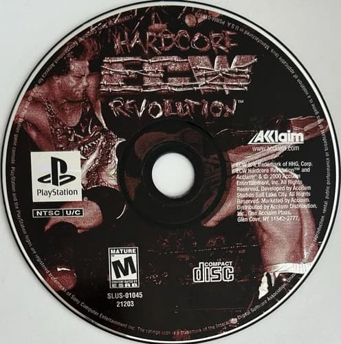 ECW: Hardcore Revolution (Sony PlayStation, PS1) DISC ONLY | NO TRACKING | M453