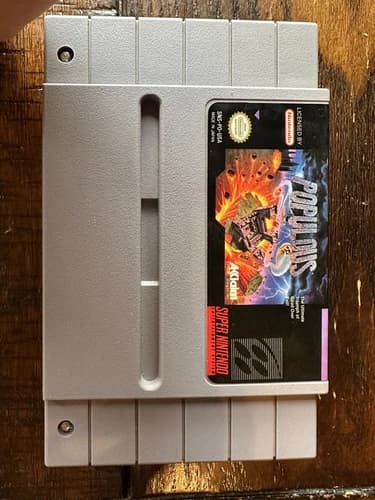 Populous (Super Nintendo SNES, 1991) CART ONLY, TESTED And Working