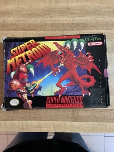Super Metroid SNES Complete In Box CIB Authentic Nintendo Super Nintendo Tested