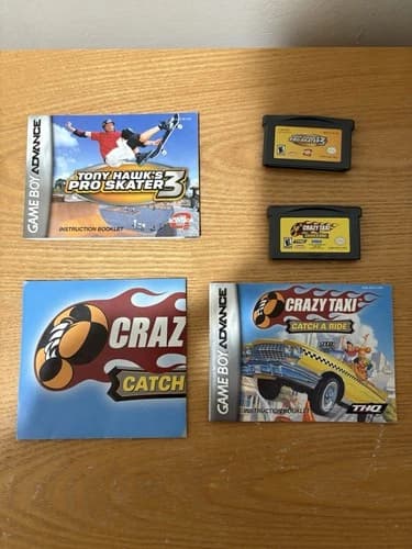 Nintendo Tony Hawk Pro Skater 3 and Crazy Taxi Game Boy Advance