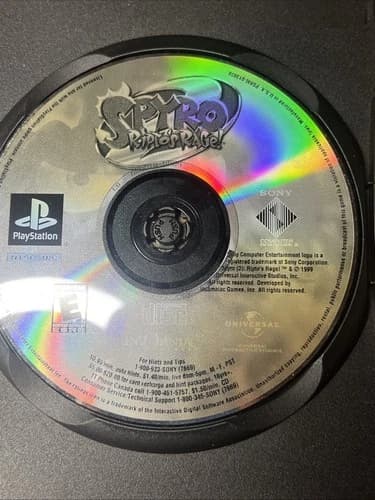 Playstation 1 PS1 Spyro 2 Ripto's Rage Video Game Sony ** Disc ONLY Tested