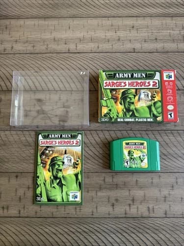 Army Men: Sarge's Heroes 2 Nintendo N64 CIB Complete In Box w/ Manual