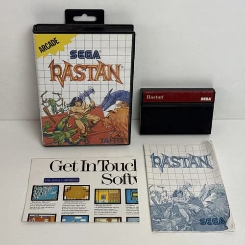 Rastan (Sega Master SYSTEM, 1988) Complete In Box - Tested