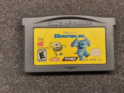 Monsters, Inc. (Nintendo Game Boy Advance, GBA, 2001) Tested & Working