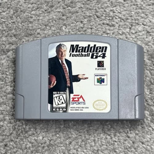 Madden Football 64 (Nintendo 64, N64, 1997) CART ONLY TESTED