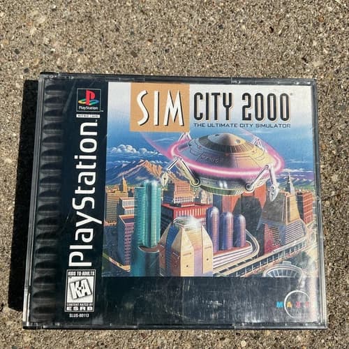 SimCity 2000 (Sony PlayStation 1, 1996) Complete, Manual, Clean