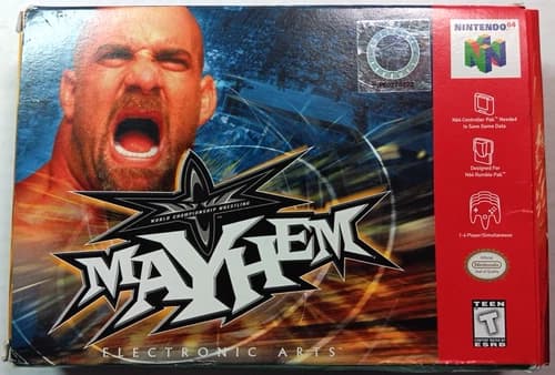 WCW Mayhem N64 Nintendo 64 Complete Cartridge Authentic preowned with manual box