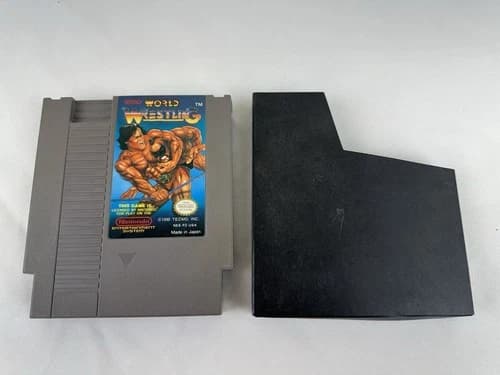 Tecmo World Wrestling Nintendo NES Game 1990 Tested Working Authentic Original