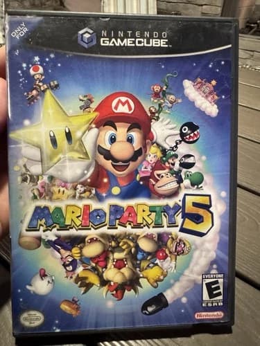 Nintendo Mario Party 5 GameCube w/ Manual and box great condition tested!