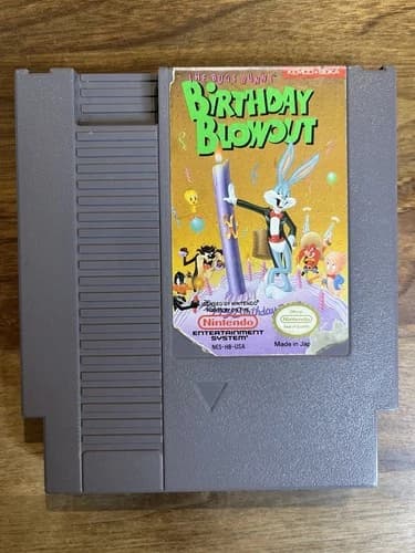 Bugs Bunny Birthday Blowout (Nintendo NES, 1990) Cleaned, Tested, Working