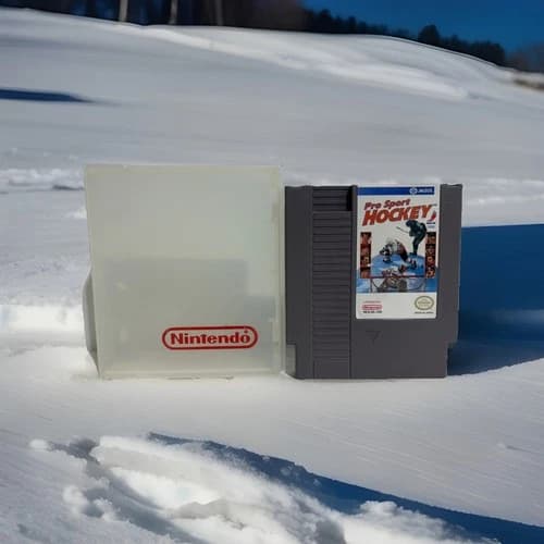 Pro Sport Hockey Nintendo Nes VIDEO GAME CARTRIDGE ONLY Authentic Rare CLAMSHELL