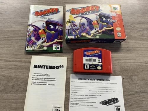 Rocket Robot on Wheels (Nintendo 64 | N64) Authentic Complete in Box CIB