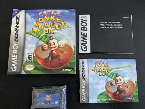 Authentic Super Monkey Ball JR. - Gameboy Advance CIB Tested