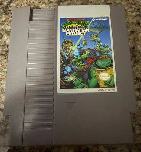 Teenage Mutant Ninja Turtles 3 III The Manhattan Project (Nintendo NES) TMNT