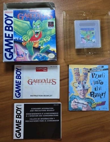 Gargoyle's Quest Nintendo Game Boy Complete CIB Authentic & Tested! RARE!