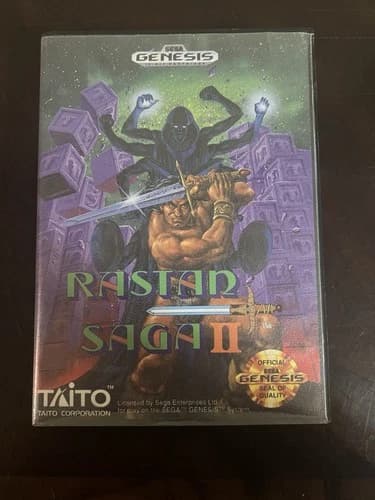 Sega Genesis Rastan Saga II 1990 Original Game CIB