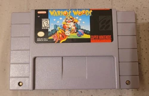 Wario's Woods - Super Nintendo SNES - Cartridge Only, Tested and Working!