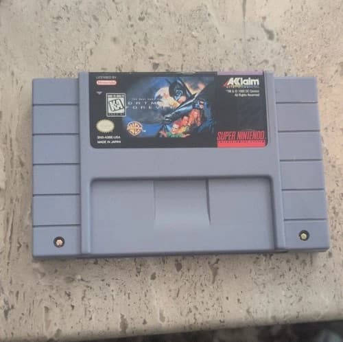 Batman Forever (SNES, Acclaim, 1995) Authentic and Tested