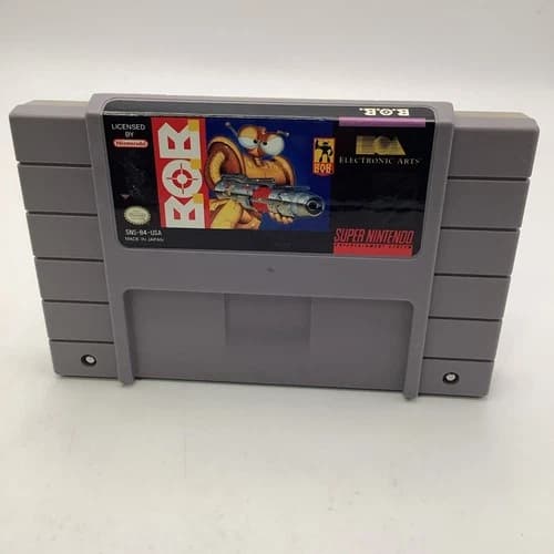 B.O.B Bob SNES Super Nintendo, Cartridge Only, Authentic, Tested