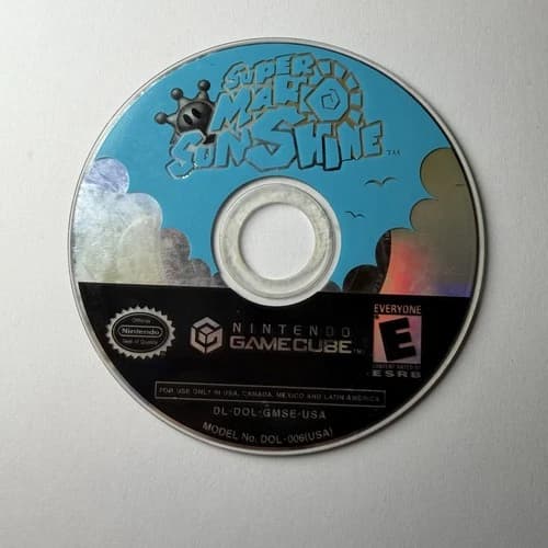 Super Mario Sunshine Nintendo GameCube - Tested & working, disc only