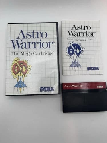 Astro Warrior (Sega Master, 1986) CIB Complete With Manual