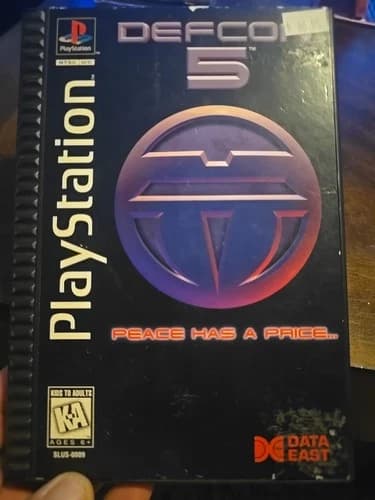 Defcon 5 - Sony PlayStation 1, 1995 - Complete, Long Box - PS1 Tested