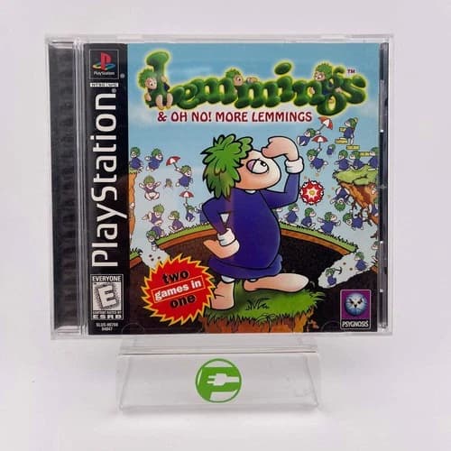 Lemmings and Oh No More Lemmings (Sony PlayStation 1 PS1, 1997)