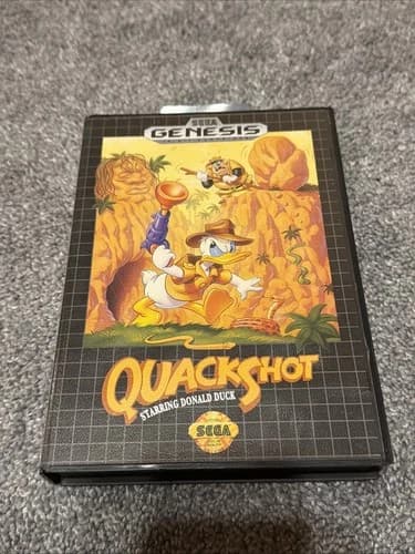 SEGA Quackshot Starring Donald Duck Sega Genesis Complete in Box