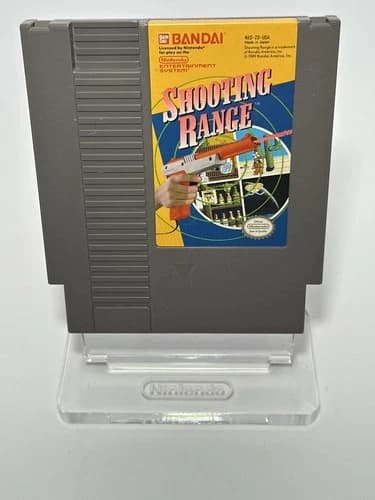 Bandai Shooting Range Nintendo NES Game NTSC-U/C US Canada 1989 Cartridge