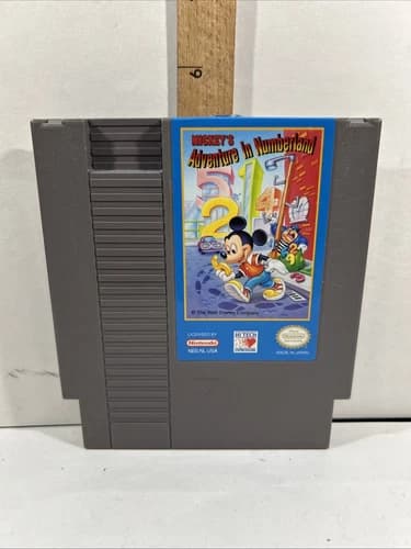 Mickey's Adventures in Numberland (Nintendo NES, 1994) Authentic Cartridge Only