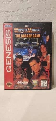 WWF Wrestlemania Arcade Game (Sega Genesis, 1995) Video Game Cartridge Tested