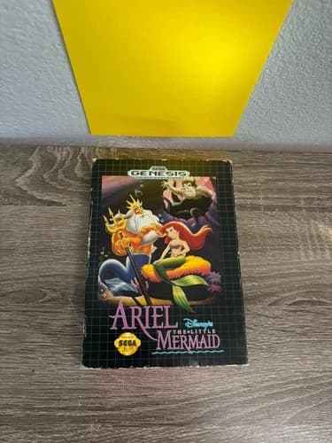 Ariel The Little Mermaid Sega Genesis Game Disney CIB Complete In Box