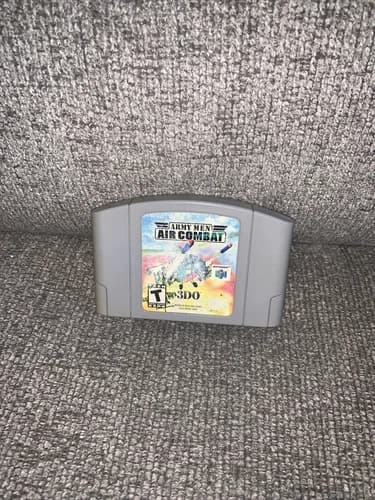 Army Men Air Combat Nintendo 64 N64 Rare Gray Grey Variant cartridge! Authentic