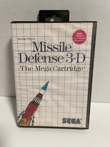 Missile Defense 3-D CIB good shape tested Sega Master System Tested Complete