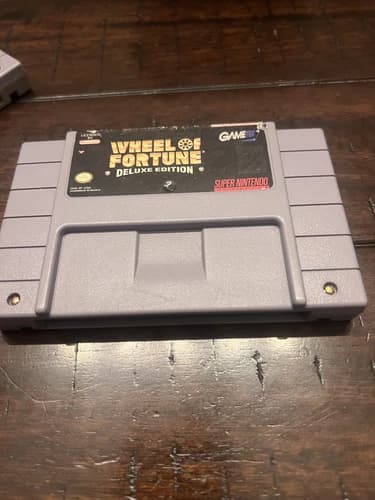 Wheel of Fortune Deluxe Edition (Super Nintendo SNES, 1994) CART ONLY