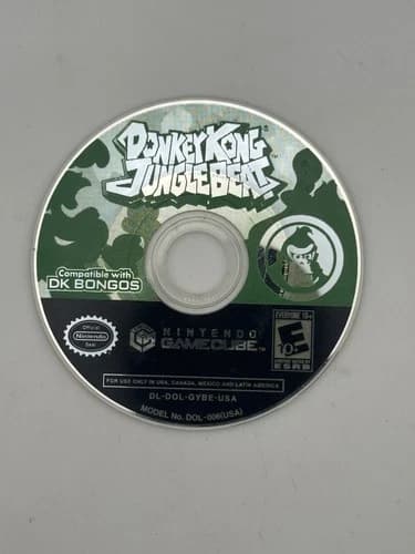 Donkey Kong Jungle Beat Tested (GameCube, 2005) Disc Only