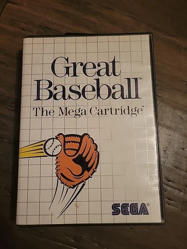 Great Baseball for Sega Master System Complete Case Broke