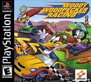 Woody Woodpecker Racing Sony Playstation 1 PS1 Complete with Registration Card