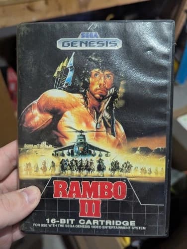 SEGA GENESIS RAMBO III - COMPLETE (TESTED & WORKING)